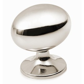 khtumeware 10 Pack 1-3/8 inch(35mm) Polished Nickel Cabinet Knobs Dresser Knobs Oval Drawer Knobs Kitchen Cabinet Hardware Zinc Knobs for Dresser Drawers.