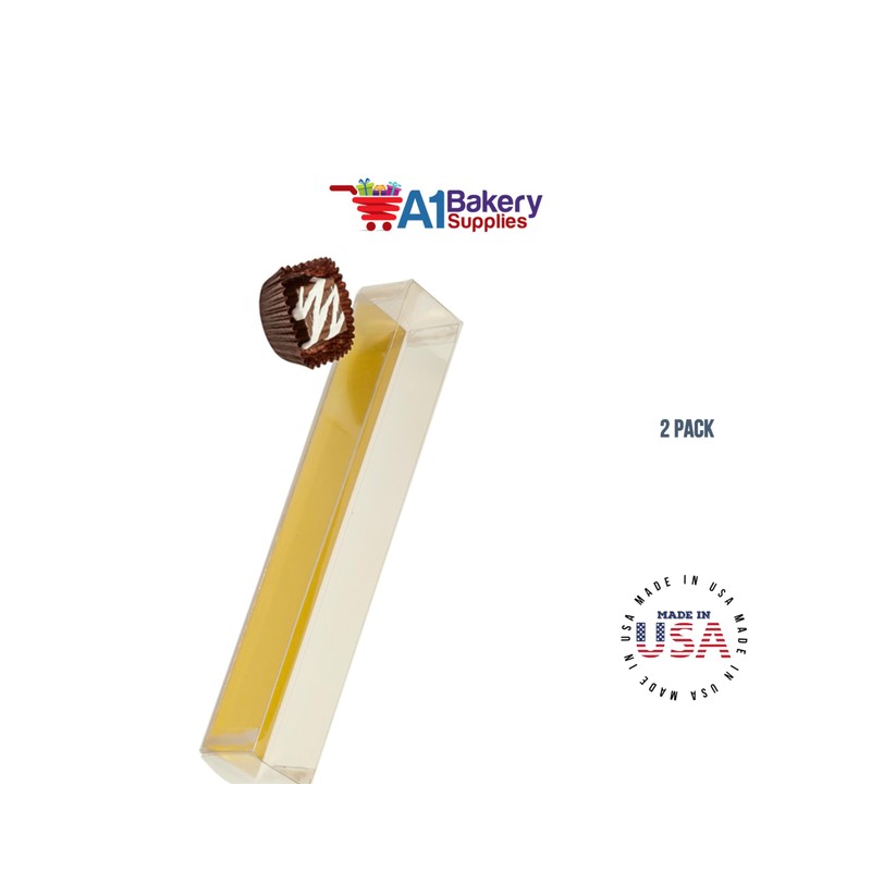 Clear Candy Box with Gold Bottom Insert for 2 Candies