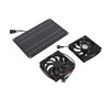 Solar Panel Fan Kit 15W 12V Exhaust Fan with 4.9ft
