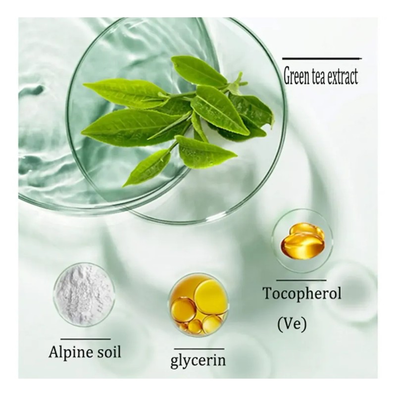 Mascarilla Facial En Barra Té Verde Limpiadora Meidian Todo Tipo