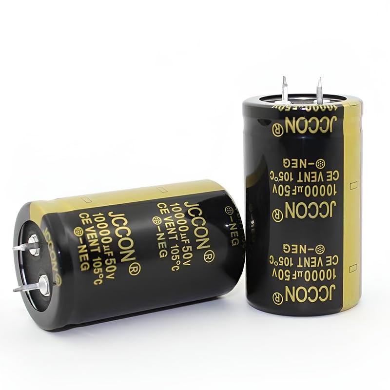2 Pieces 50V 10000UF 2-pin soldered snap-in Terminal electrolytic capacitors