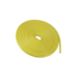 Motoforti Car Door Edge Guard, 16.4ft U Shape Rubber Trim Universal Yellow Long-lasting
