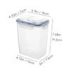2Pcs 63oz Cereal Containers Storage with Pour Spout for Rice,