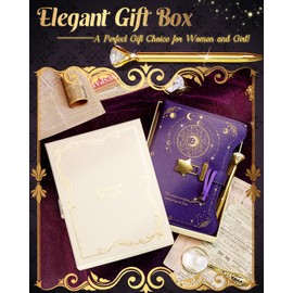 Diary with Lock and Keys for Girls and Women, Lock Diary for Gift Ideas with Gift Box and Pen and Bookmark, Journal for Women with 360 Kraft Pages, B6 Refillable Notebook with Lock for Writing (Deep Royal Purple)