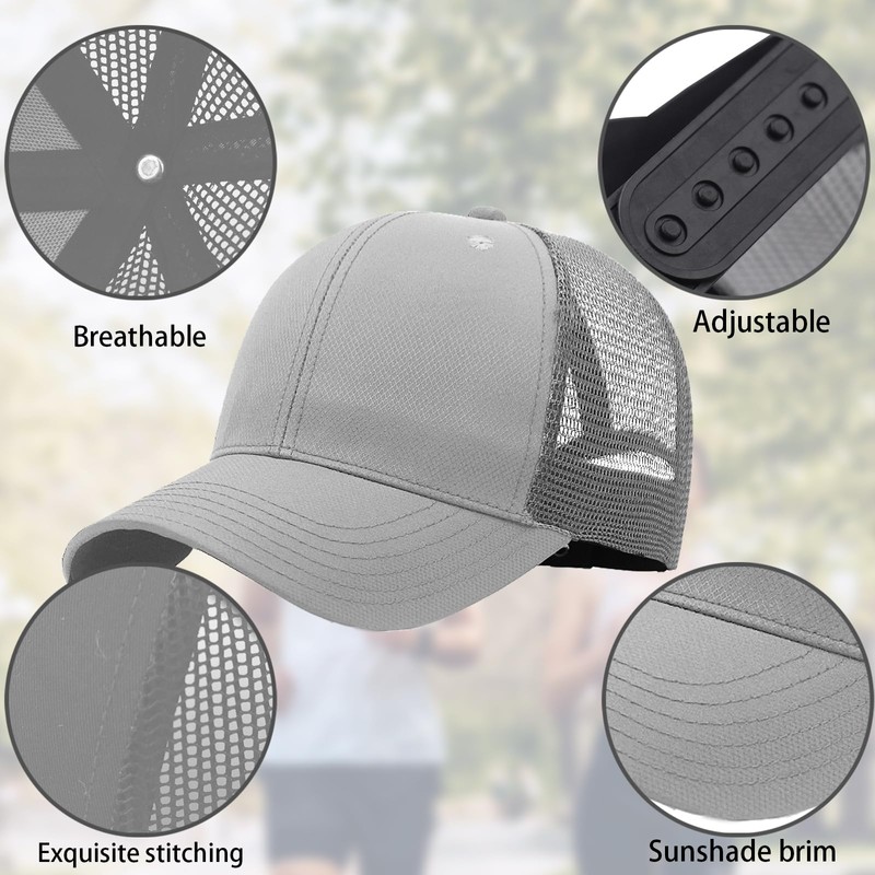 CWENDANER Mens Baseball Caps Trucker Classic Color Blocking Snapback Cap,