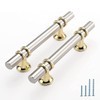 Rergy 10 Pack Cabinet Pulls Brushed Nickel 4inch(102mm) Cabinet Handles