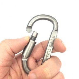 Fixed camping hook carabiner Camping carabiner Aluminum D-type carabiner Large 7ea