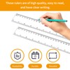 Viaky 12 Inch Clear Plastic Rulers,2 Pack,30CM Straight Ruler