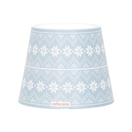 Zafferano, Poldina Metal Cover, Christmas Special Edition, Compatible with Poldina Lamps, Italian Design, Diameter 11.4 x 8.9 cm, Azure Blue - Snowflake Decoration