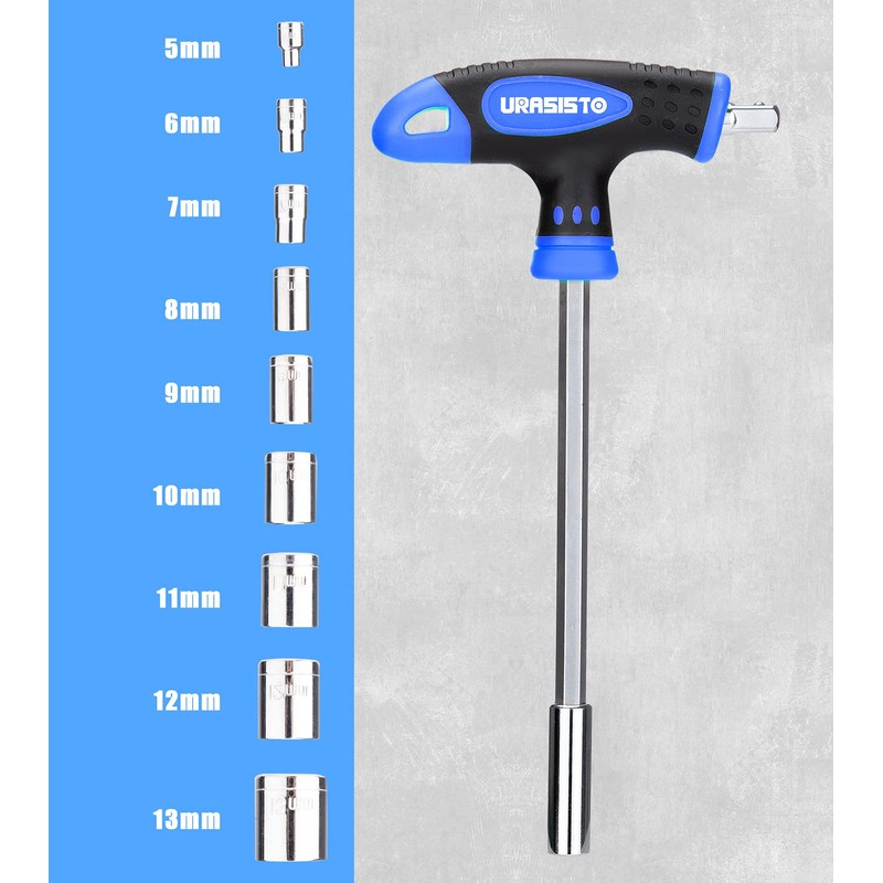 URASISTO 120-pieces Magnetic Screwdrivers Sets Includes Sockets, Slotted, Phillips, Hex,