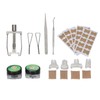 Ingrown Toenail Lifter Set Toenail Patch Sleeves Tweezers Stainless Steel