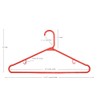 NAHANCO Plastic Tubular Hangers - Shoulder Indents - 16 3/4"
