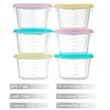 PandaEar Baby Food Snack Plastic Storage Container with Lids, 12