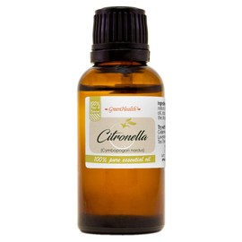 GreenHealth Citronella Essential Oil - 1 fl oz (30 ml) Glass Bottle with Euro Dropper - 100% Pure Essential Oil
