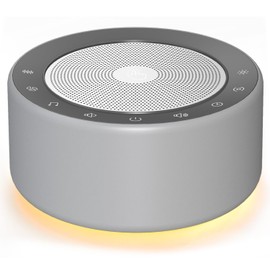 Nursery Lamp with Sound Machine, Mood Lighting, 7 Colors Night Light, 30 Soothing Sounds, White Noises for Baby, Adults. Timer, Plug in, Memory Function, Touch Control