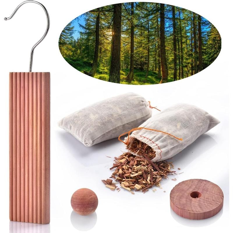Cedar Blocks for Clothes Storage, Cedar Wood Chips and Balls