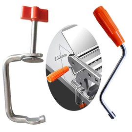 Pasta Machine Clamp Replacement Metal Hand Crank for Pasta Machine Parts Noodle Machine Clamp Noodle Maker Metal Tool Replacement Accessories