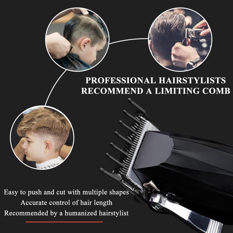 10 PCS Hair Clipper, 10 Sizes Professional Clipper Comb Replacement
