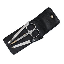 Germany, Solingen Axion akusionguru-mingu Item Set New 鼻毛 Scissors + urutorafain Tweezing + Normal Nails Sanding in Genuine Leather Case # slg007961fba