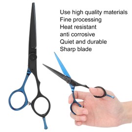 ANKROYU 5.5 Inch Beard Scissors, Stainless Steel Haircut Scissors, Professional Hair Cutting Scissors, Portable Hair Cutting Scissors, Hairdressing Scissors, for Men Barber Salon(A)