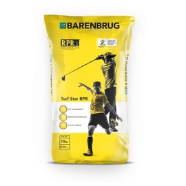 Barenbrug Turf Star Regenerating Perennial Ryegrass Grass Seed with Yellow Jacket Seed Coating - Improve Sports Fields, Golf Courses, Parks, Home Lawn, and Yards (10 LB Bag)