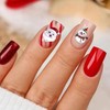 WOKOTO 100pcs Christmas Nail Charms for Nail Art 3D Christmas