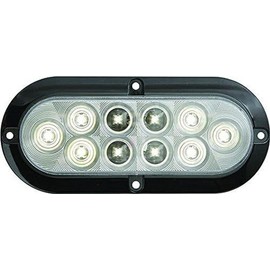 Optronics BUL78CBP Clear 6" Oval LED Utility Light for Surface Mount