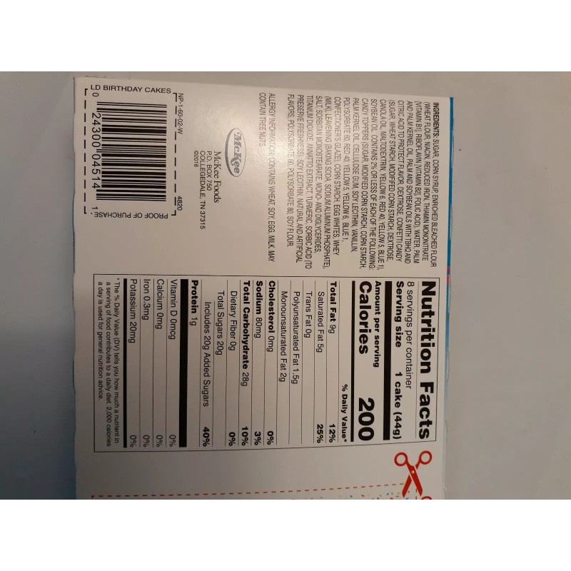 Little Debbie Birthday Cakes 4 boxes