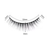 Musegetes 3D False Eyelashes, Popular, Natural Black Base, Soft Core,