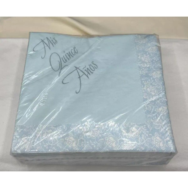 Special Occasions Mis Quínce Años 15th Birthday Light Blue Lunch