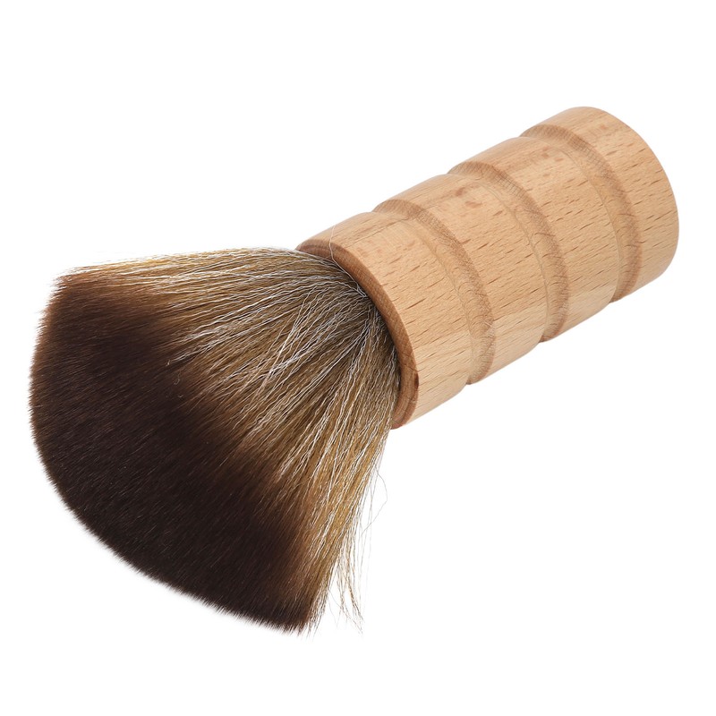 Barber Neck Duster Brush Soft Hair Wooden Handle Hair Sweeping