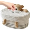 Woven Tissue Box, Rectangle Tissue Holder,Cartoon Napkin Holder,Tissue Box Organizer,
