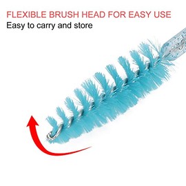 Juego de 50 pinceles para pestañas y cejas | Pinceles maquillaje desechables portátiles profesional nailon rímel, práctico fácil usar, imprescindible viajes