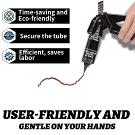 MARKETTY Tube Extrusion Tool - Efficient RTV and Silicone Dispenser That maximizes The use of All Material in The Tube and Prevents Material Waste(Black)