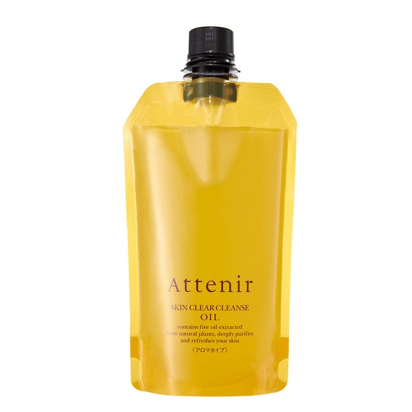 Atenir Skin Clear Cleansing Oil, Aroma Type, Eco Pack, 11.8 fl oz (350 ml), 4 Months Supply, Cleansing Oil, Makeup Remover