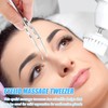 Meibomian Gland Expressor Forceps, Stainless Steel Eyelid Massage Tweezers Round