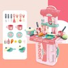 Plastic Dressing Playset 3 in 1 Red Makeup Suitcase Kids