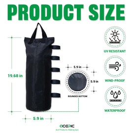 Acepic Canopy Weight Set of 4, 132 LBS Sand Bags for Pop up Canopy, Oxford Heavy Duty Weight Bags for Outdoor Gazebo Pergola