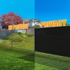 Amgo 5' x 12' Black Fence Privacy Screen Windscreen,with Bindings