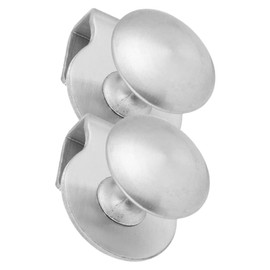 Gadpiparty 2pcs Glass Door Handles Durable Pull Clamp for Kitchen and Bathroom Glass Cabinets Elegant Design for Showcase and Bookcase Doors