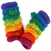 LOUDelephant Wool Knit Arm Warmer - Ruched - Shredded Rainbow