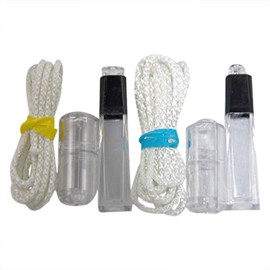 Cord Condenser for Blinds. 2 Sets HomeAmore Condensers, White Cords and Designer Tassels for Window Blinds. Instantly Update Horizontals with Safety Features in Mind. 6 Pieces in Package.