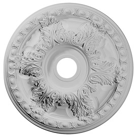 Ekena Millwork CM23GA Granada Ceiling Medallion, 23 3/8"OD x 3 5/8"ID x 2 1/2"P, Factory Primed