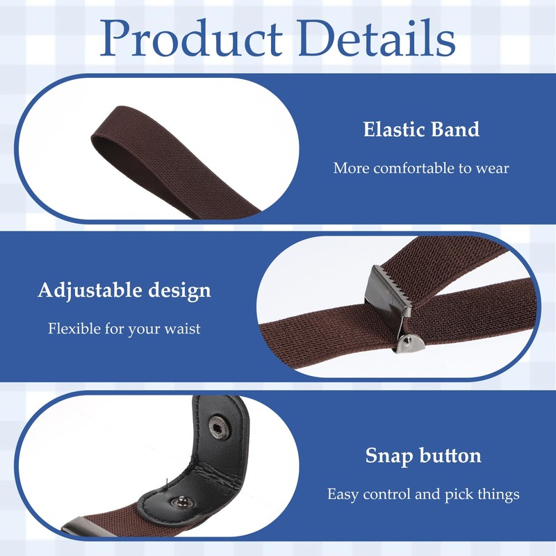 JIYIN 3 PCS No Buckle Stretch Belts for Toddler, 3