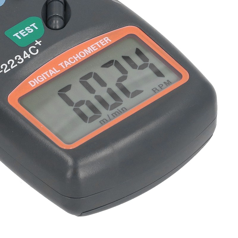 DT2234C+ Digital Laser Tachometer High Accuracy Non Contact Speedometer for