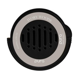 Pura Car Scent Refill - Fragrance for Pura Car Diffuser - Clean & Safe Luxury Diffuser Scent - Long-Lasting Fragrance for 30 Days of Aroma - Must-Have for Car - Ivory Woods