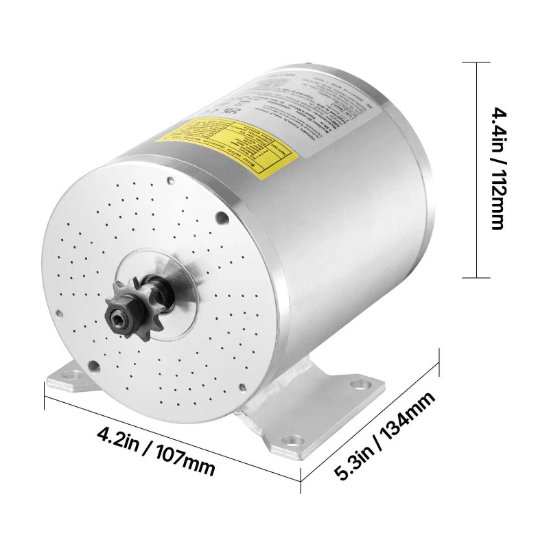 48V 4300rpm Upgraded Speed Controller 2000W Electric Brushless DC Motor