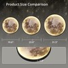 Dimmable Moon Wall Light 19.6 inch Wall Lights with Remote
