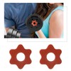 EMSea 4X 25mm Barbell Bar Hex Nuts 1 Inch Red