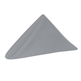 Ultimate Textile Cotton-Feel - Servilletas de tela de 17 x 17 pulgadas, 1 docena, color gris